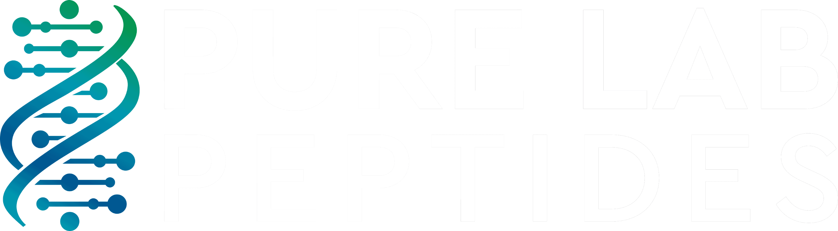 Pure Lab Peptides Logo with White Letters