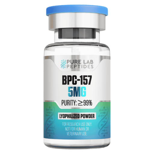 Buy BPC-157 Peptide bottle highlighting 5mg dosage for advanced healing research.