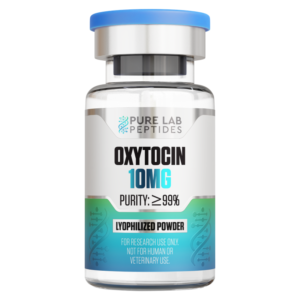 Pure Lab Peptides Oxytocin 10mg vial with over 99% purity.