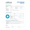 Certificate of analysis for Selank, detailing product specifications and analytical test results