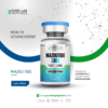 Pure Lab Peptides Mazdutide 5 mg vial with blue cap, lyophilized powder, purity ≥99%, research use only