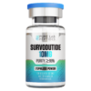 Pure Lab Peptides Survodutide 10 mg vial, clear glass with blue cap, for research use only