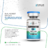Pure Lab Peptides Survodutide 10 mg lyophilized powder vial, blue cap, purity over 99%, research use only