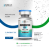 Pure Lab Peptides Survodutide 10 mg lyophilized powder vial with blue cap, research use only