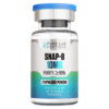 Pure Lab Peptides SNAP-8 10 mg lyophilized powder vial with blue cap, purity ≥ 99%, research use only