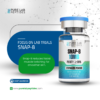 Pure Lab Peptides SNAP-8 10 mg lyophilized powder vial with blue cap, purity ≥99%, research use only
