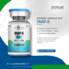 Pure Lab Peptides SNAP-8 10 mg lyophilized powder vial with blue cap, purity ≥99%, research use only
