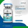 Pure Lab Peptides Cerebrolysin 60 mg lyophilized powder vial with blue cap, purity ≥99%, research use only