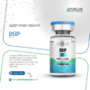 Pure Lab Peptides DSIP 5 mg lyophilized powder vial, clear with blue cap and purity label, research use only