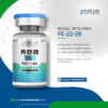 Pure Lab Peptides PE-22-28 10 mg vial with blue cap, lyophilized powder, research use only