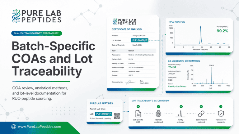 Batch-Specific COAs and Lot Traceability Guide
