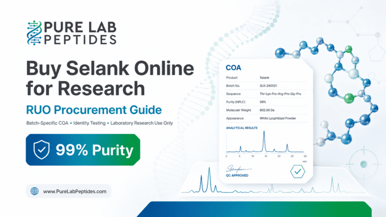 Buy Selank Online for Research | COA Procurement Guide