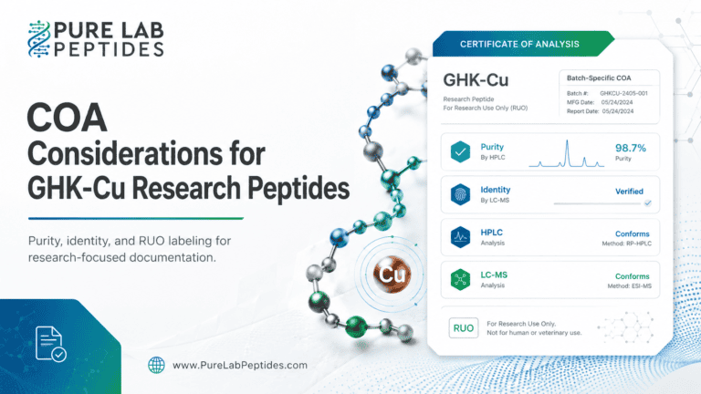 COA Considerations for GHK-Cu Research Peptides