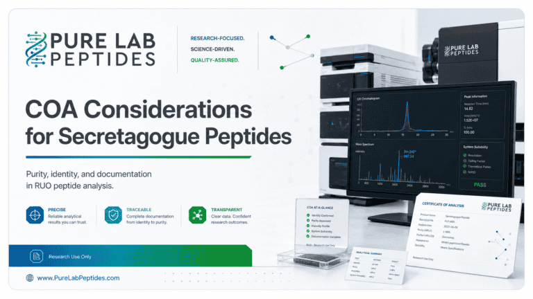 COA Considerations for Secretagogue Peptides | Pure Lab Peptides