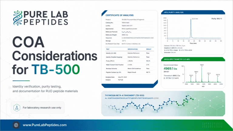 COA Considerations for TB-500 | Pure Lab Peptides