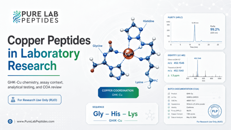 Copper Peptides Research: Sequence, Binding and Controls