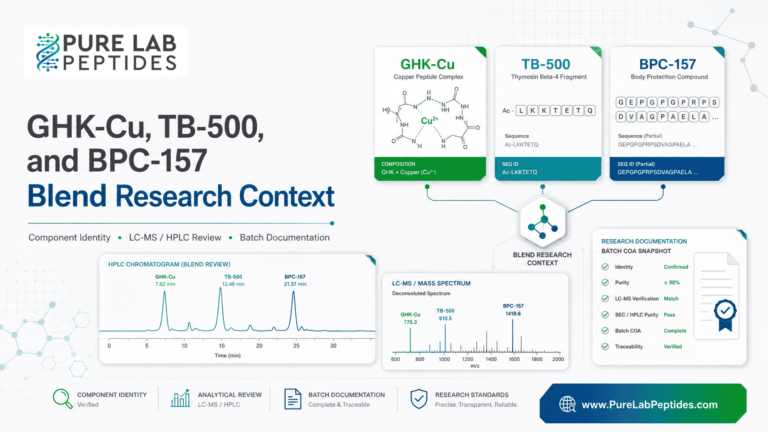 GHK-Cu, TB-500 and BPC-157 Blend: What the Research Tests