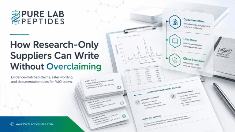 How Research-Only Suppliers Can Write Without Overclaiming