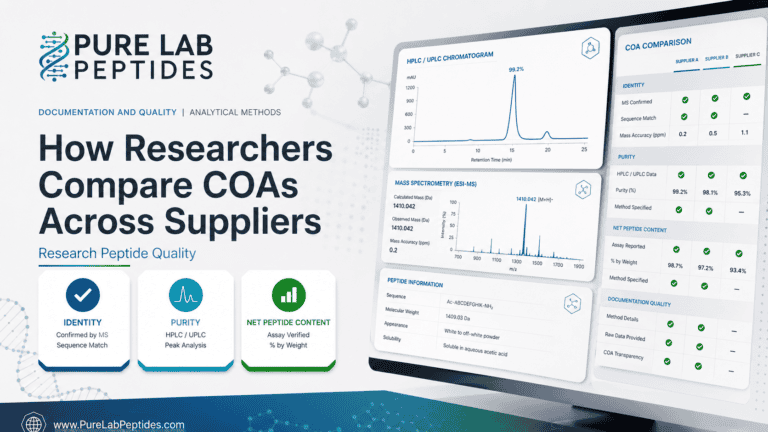 How Researchers Compare COAs Across Suppliers – Research Peptide Quality