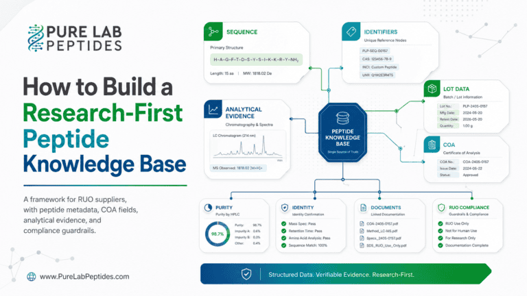 How to Build a Research-First Peptide Knowledge Base