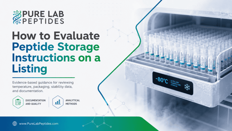 How to Evaluate Peptide Storage Instructions on a Listing