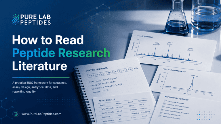 How to Read Peptide Research Literature