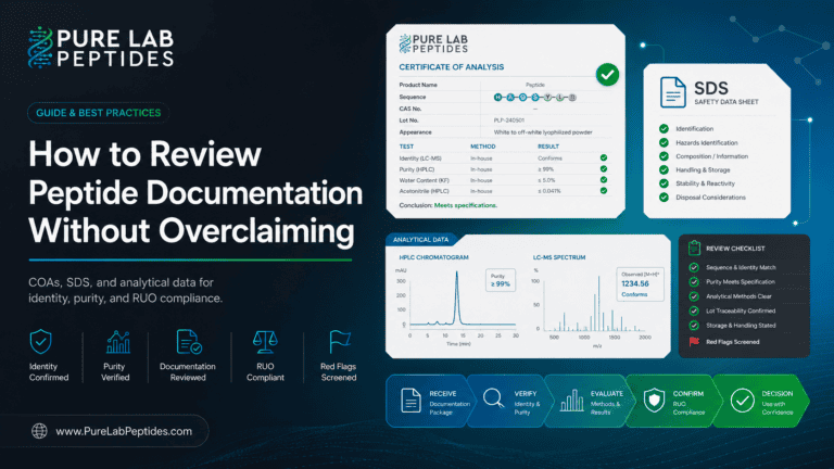 How to Review Peptide Documentation Without Overclaiming