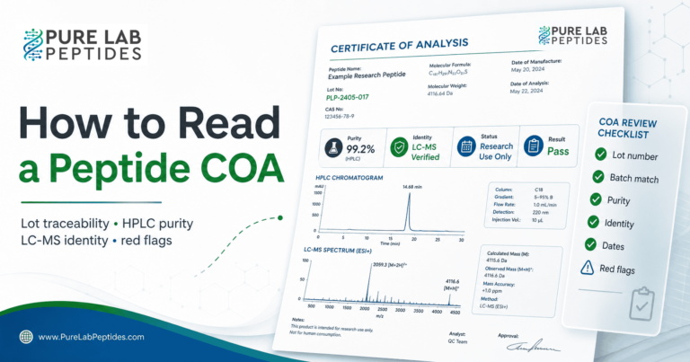 How to Read a Peptide COA: Certificate of Analysis Guide