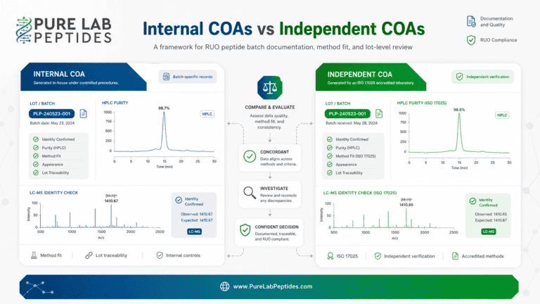 Internal COAs vs Independent COAs for RUO Labs