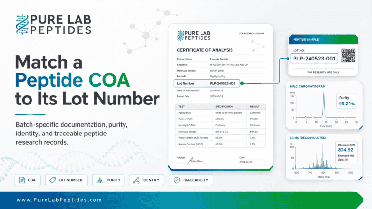 Match a Peptide COA to Its Lot Number – Pure Lab Peptides