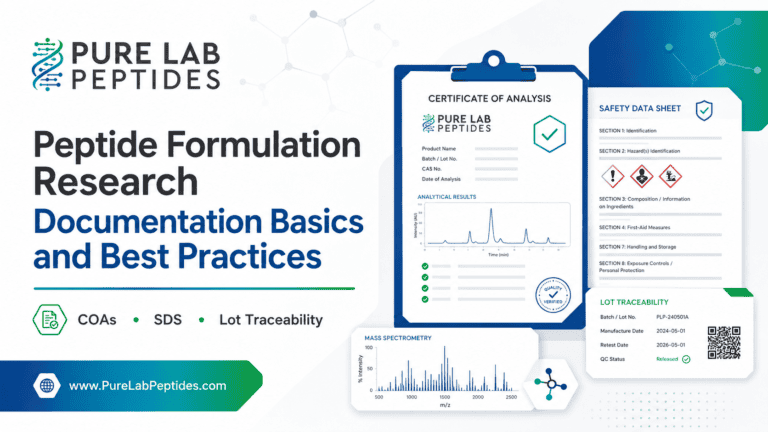 Peptide Formulation Research: Documentation Basics and Best Practices