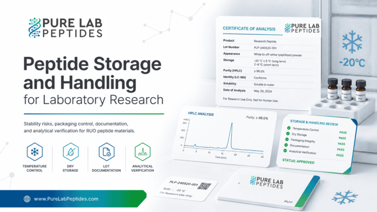 Peptide Storage and Handling for Laboratory Research
