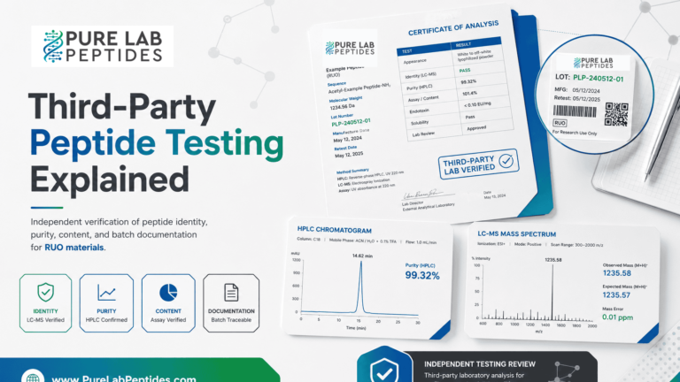 Third-Party Peptide Testing: What the Report Establishes