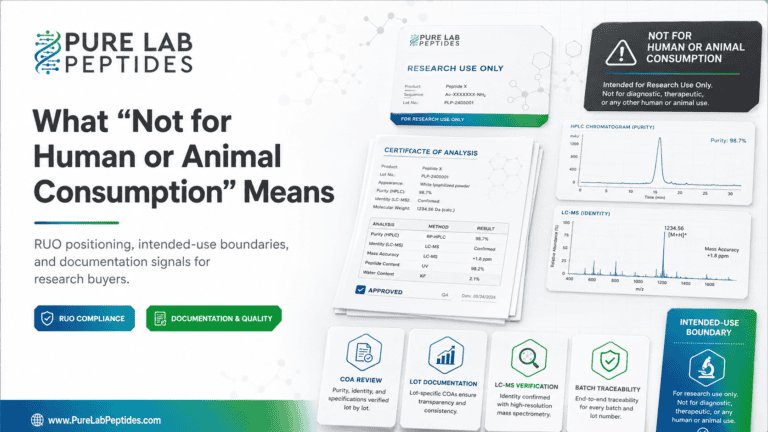 What “Not for Human or Animal Consumption” Means