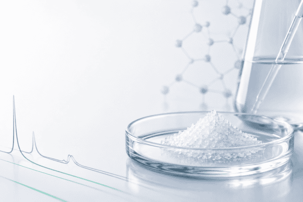High-purity research peptide visualization