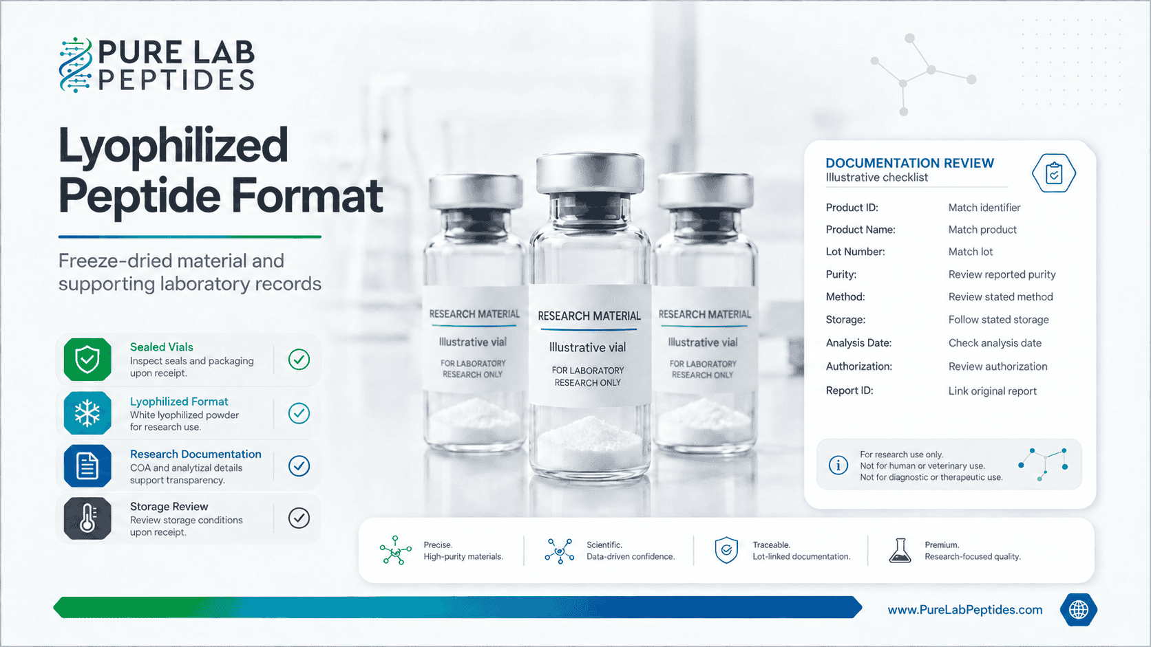 lyophilized powder concept for laboratory research.